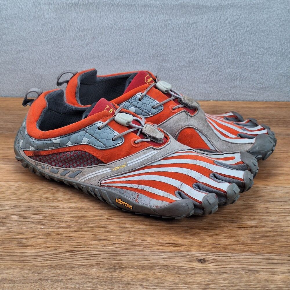 Vibram FiveFingers Spyridon Womens 9.5 10 / 41 Orange Gray Barefoot Water Shoes